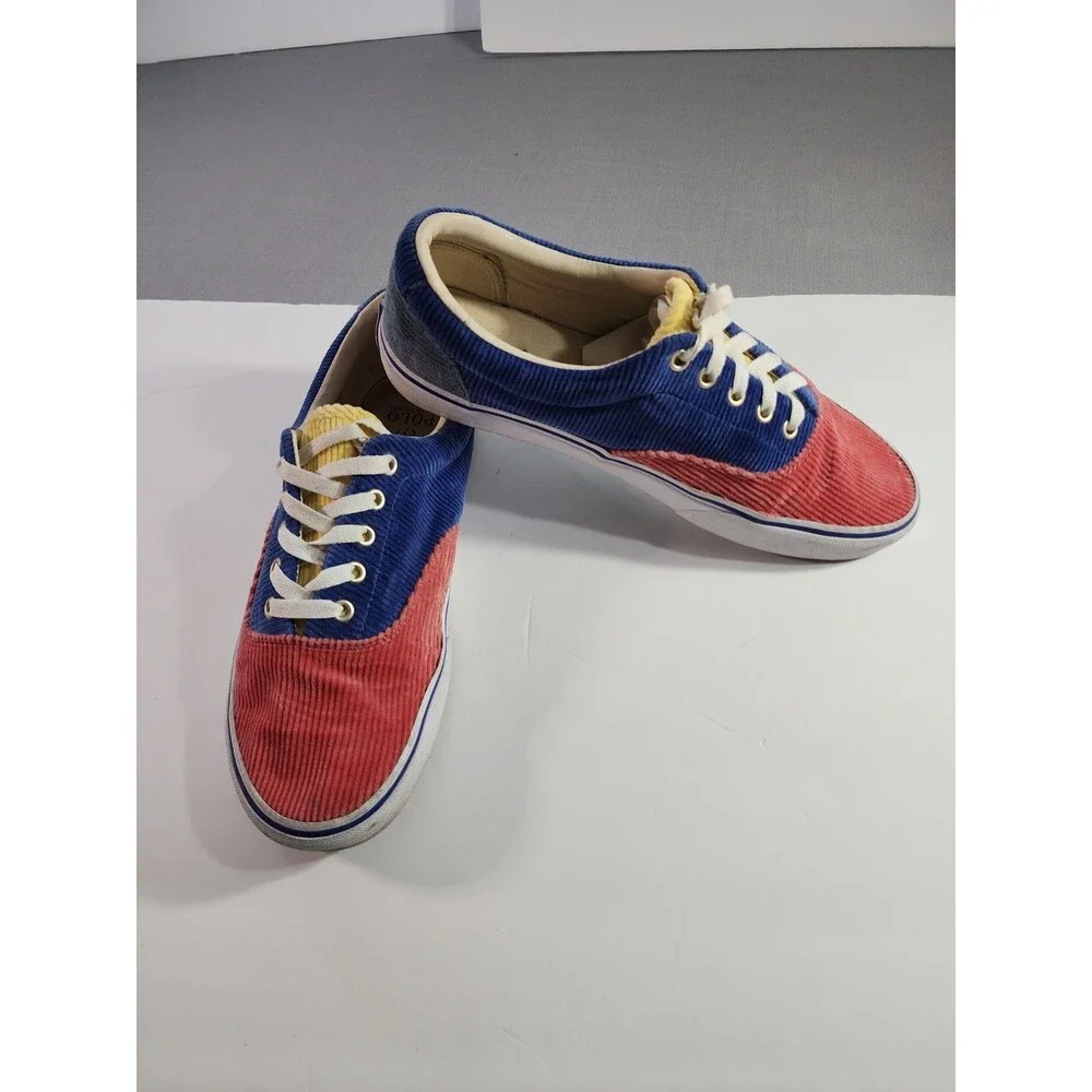 Polo Ralph Lauren Shoes KEATON-pony Men’s Size 10.5 Multicolor Corduroy Sneaker